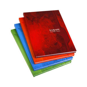 CAHIER A4 CALLIGRAPHE COUVERTURE RIGIDE 200P