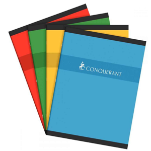 Cahier A4 Conquérant COUVERTURE PLASTIQUE 200P
