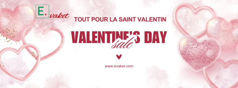 Pink 3D Balloons Valentine's Day Sale Discount Facebook Cover