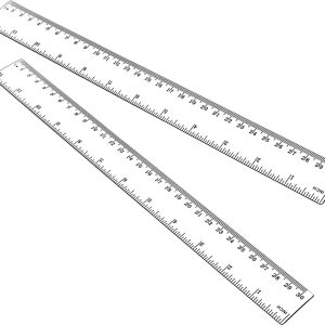 Règle 30 cm transparent