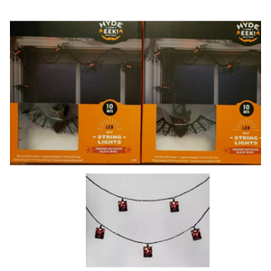 Bat lantern (10 lanterns LED) Hyde and eek