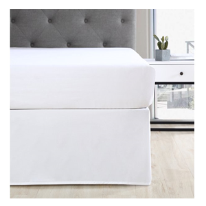Cache sommier blanc de MAINSTAYS (lit 01 place)