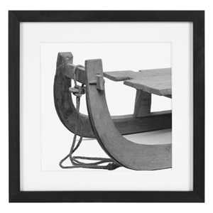 CADRE PHOTO Tableau encadré Canadiana Sled (25.4x25.4x1.9cm)