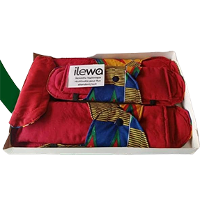 ILEWA Kit Serviettes hygiéniques en Coton