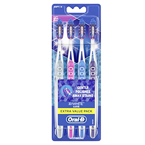 Brosse à dent Pack économique Oral-B 3D White Luxe (lot de 4)