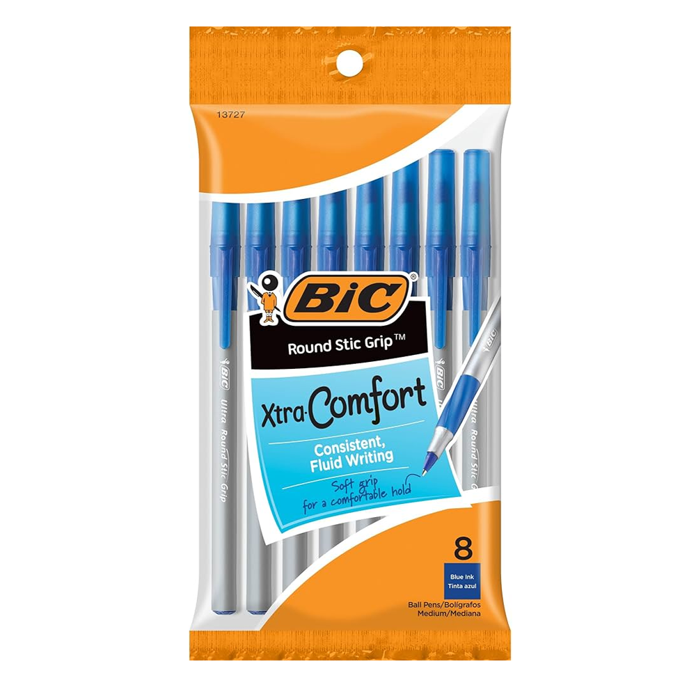 STYLO BIC ROUND STIC BLEU