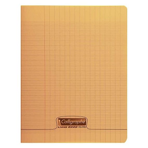 CAHIER A4 CALLIGRAPHE COUVERTURE PLASTIQUE 200P