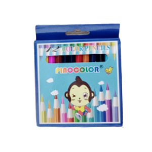 POCHETTE DE CRAYONS DE 12 COULEURS PM