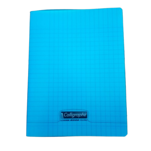 CAHIER CALLIGRAPHE COUVERTURE PLASTIQUE LIGNE 8000 200P